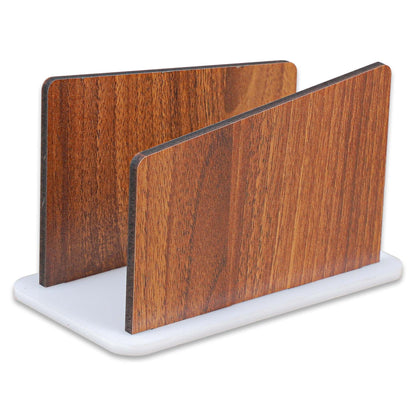 K.King Tissue Napkin Holder Stand – Acrylic & MDF Tabletop Tissue Paper Holder for Kitchen, Office, Restaurant & Cafe Dining Table