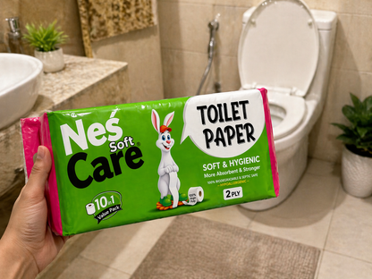 K.King 2 Ply Toilet Roll 10 in 1 Pack – Soft & Absorbent Bathroom Tissue | 260 Sheets Each | Bulk Carton Pack 150