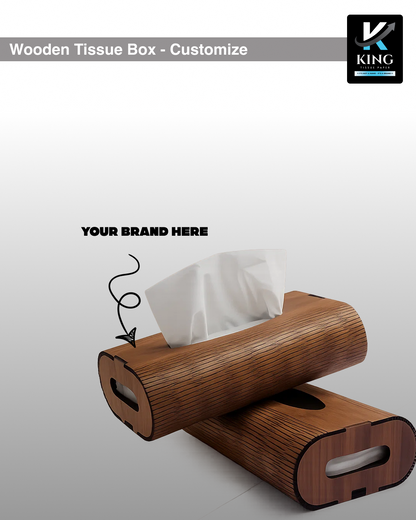 K.king Premium Wooden Tissue Box Holder – Luxury Wooden Tissue Paper Case for Home, Office & Car Decor