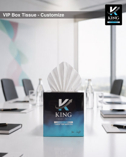 Custom Printed Tissue Box for Restaurants & Catering – Branded Facial Tissue Boxes for Hotels, Events & Corporate Branding 100 Sheets