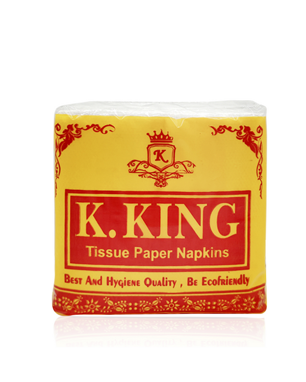 K.KING Big Size Tissue Paper Napkins – 100 Sheets Cartoon PKG 50