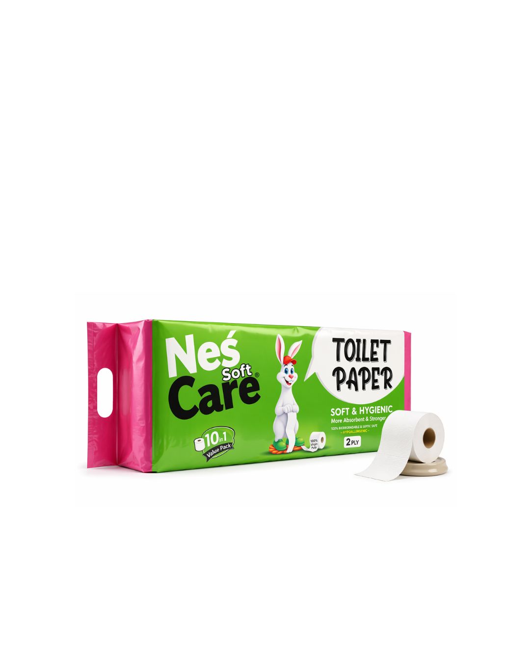 K.King 2 Ply Toilet Roll 10 in 1 Pack – Soft & Absorbent Bathroom Tissue | 260 Sheets Each | Bulk Carton Pack 150